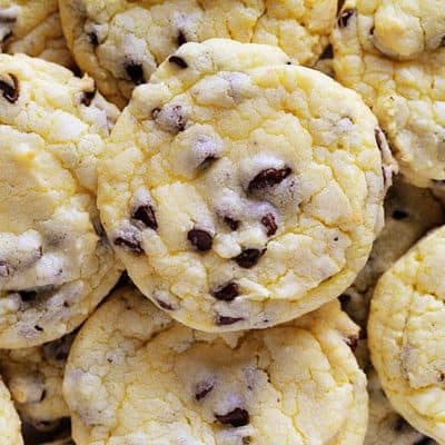Chocolate Chip Cake Mix Cookies~ Easy, Fast, and the BEST tasting!