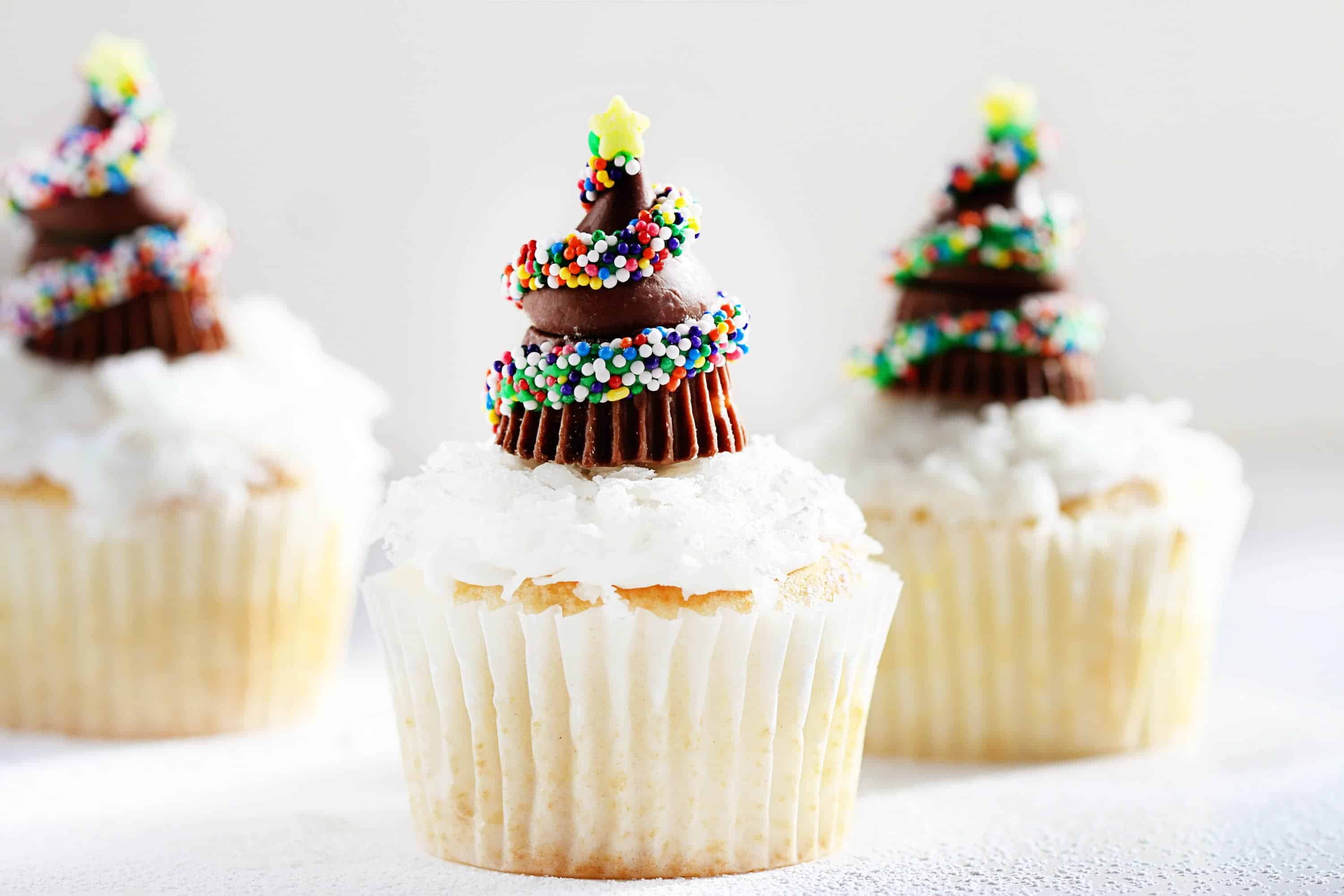 Chocolate Christmas Tree Cupcakes i am baker