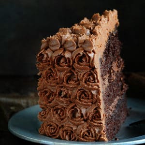Coffee Buttercream with Chocolate Cake