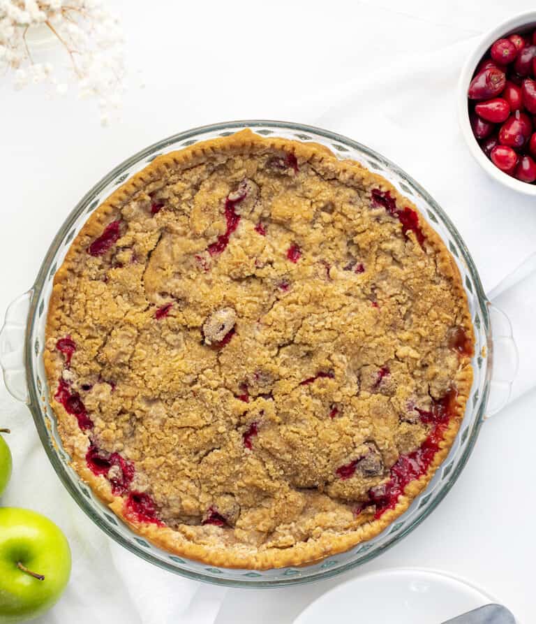 French Apple Cranberry Pie