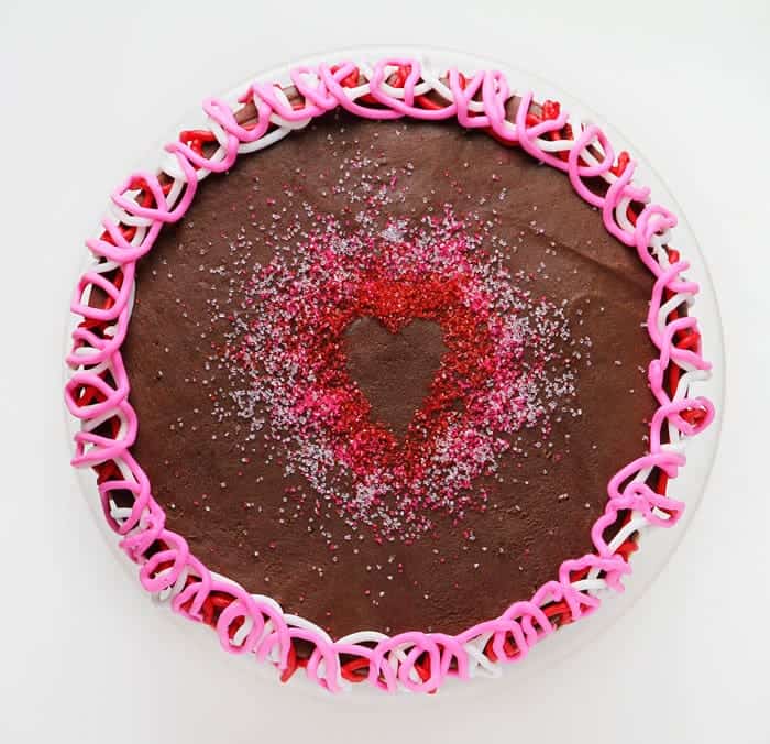 Heart Shape in Sprinkles for Cake Decorating