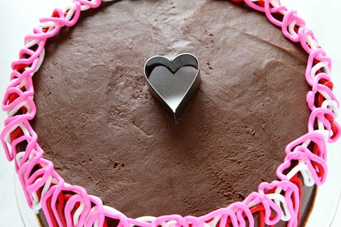 Heart Shape in Sprinkles for Cake Decorating