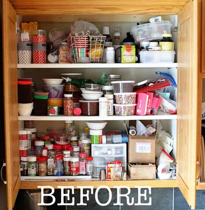 Sprinkles Cabinet {Before & After} | i am baker
