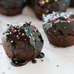 Chocolate Donut Holes with Chocolate Glaze... this is the way to start the day!