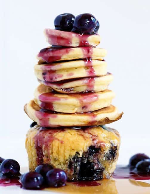 Blueberry Muffin Pancake Extreme Cupcake