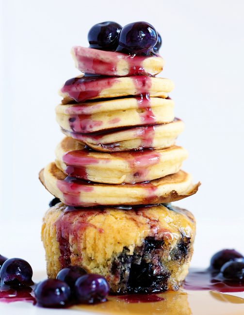 Blueberry Muffin Pancake Extreme Cupcake