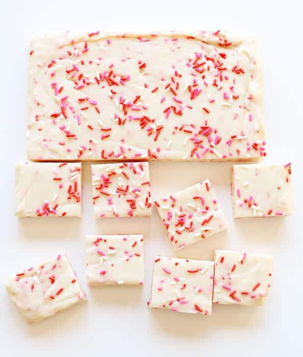 Delicious Valentine's Day Inspired 3 ingredient Fudge!