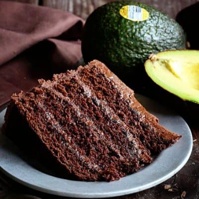 Insanely moist & rich chocolate cake! It's the avocado that makes it truly spectacular!