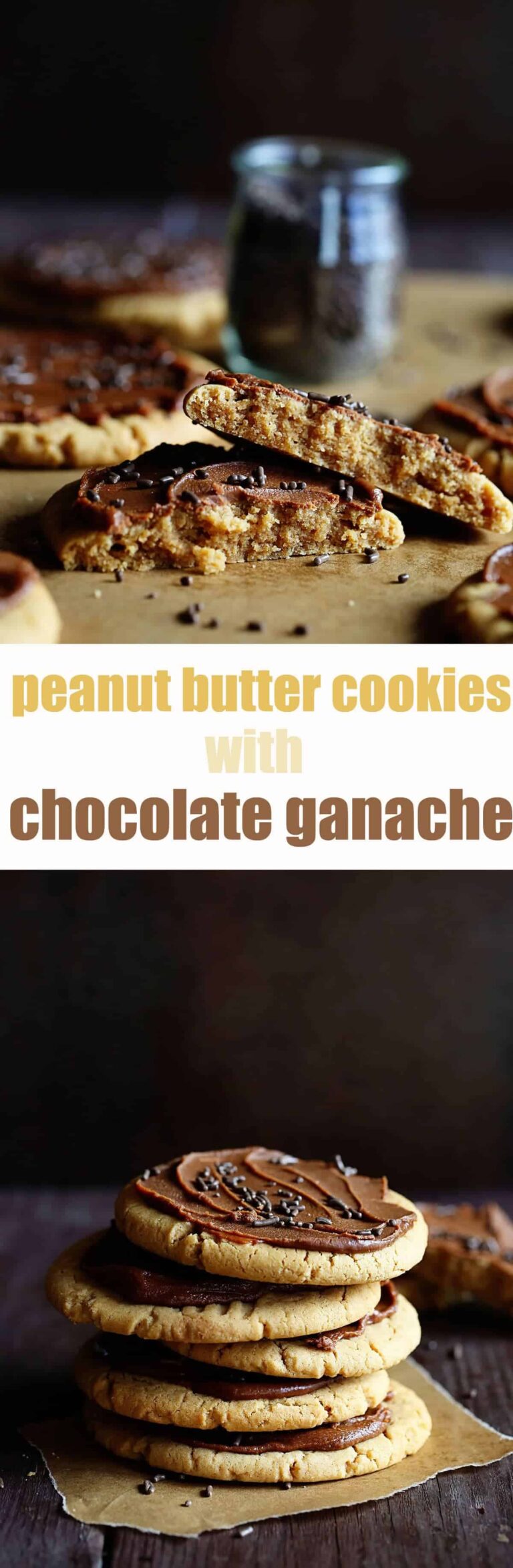 Giant Peanut Butter Cookies with Peanut Butter Butterscotch Chocolate