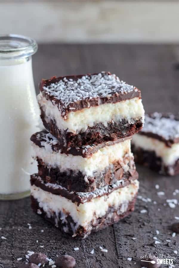 Chocolate Coconut Brownies i am baker