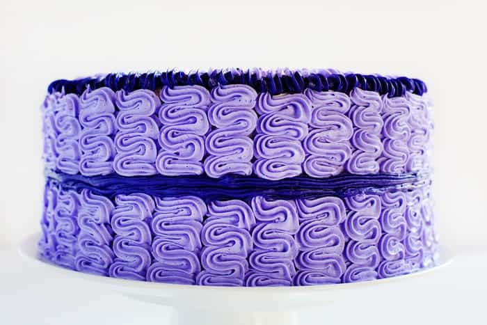 Purple Shell Cake