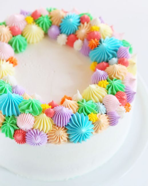 A beautiful cake that is easy to do but Mom will never know you didn't spend hours and hours on it!