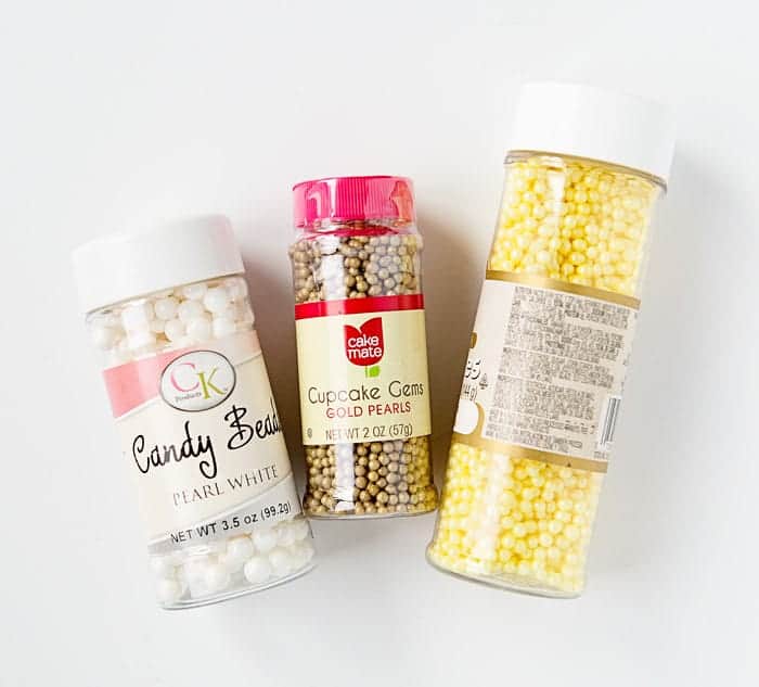 Gold Sugar Gems, Edible Sprinkles, Cake Sprinkles, Cookie Sprinkles 