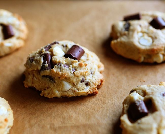 Soft Batch Cream Cheese Chocolate Chip Cookies - Sweet Little Bluebird