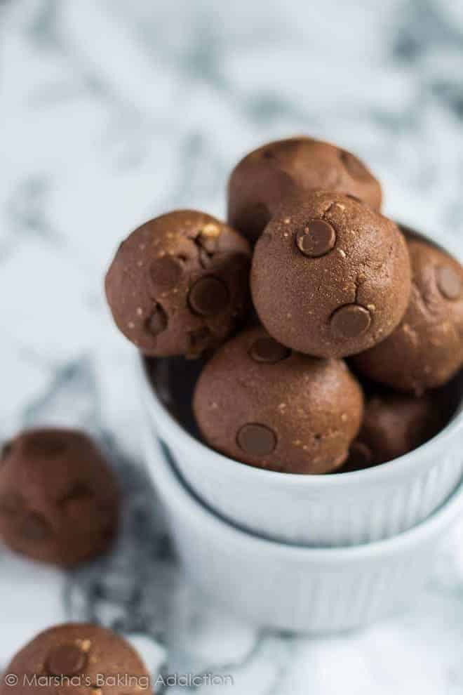 NoBake Nutella Protein Balls i am baker