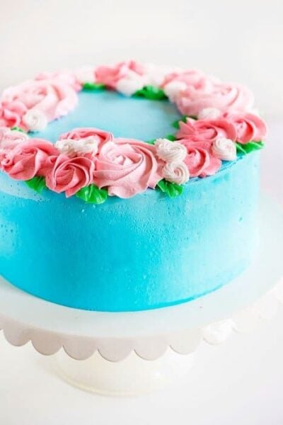 Mother's Day Cake {easy rosette's} - i am baker