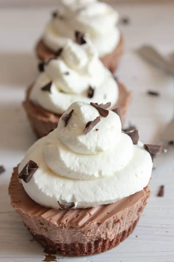 Individual Frozen Creamy Chocolate Mini Pies i am baker