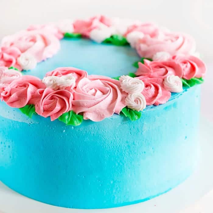 Mother's Day Cake {easy rosette's} - i am baker