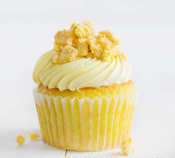 Lemon Cupcakes with Lemon Oreo Cookies