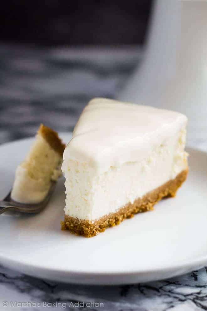 Perfect Vanilla Cheesecake i am baker
