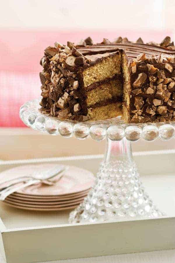 Heavenly Candy Bar Cake Recipe i am baker