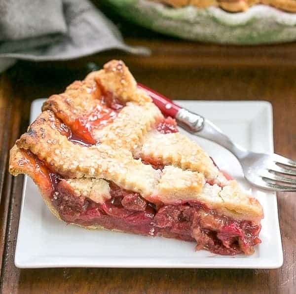 Classic Rhubarb Pie i am baker
