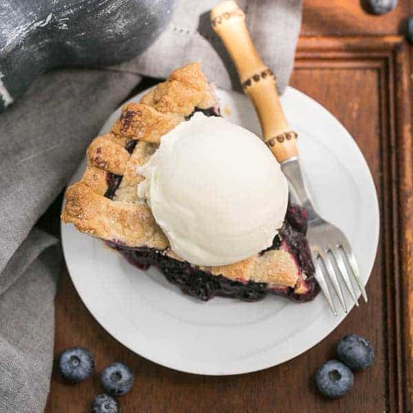 Freeze and Bake Blueberry Pie i am baker