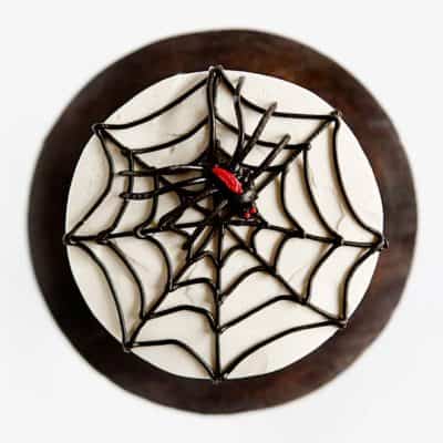 This Halloween inspired cake is sure to bring out your arachnophobia!