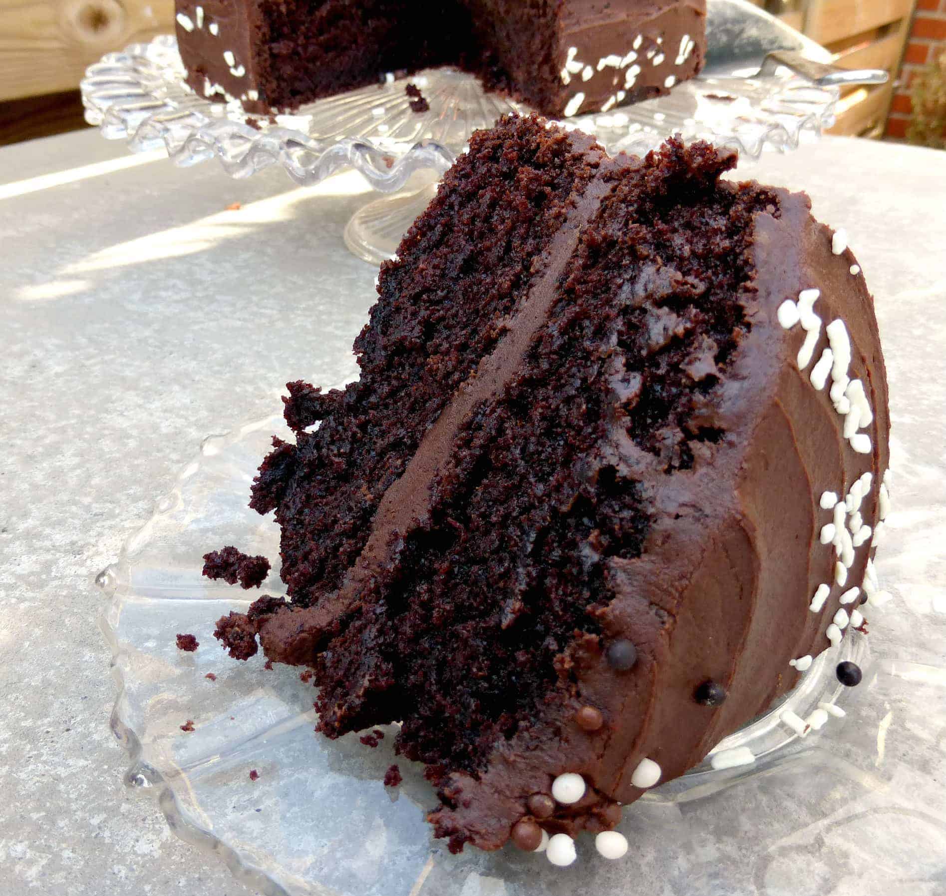 Chocolate Fudge Cake - i am baker
