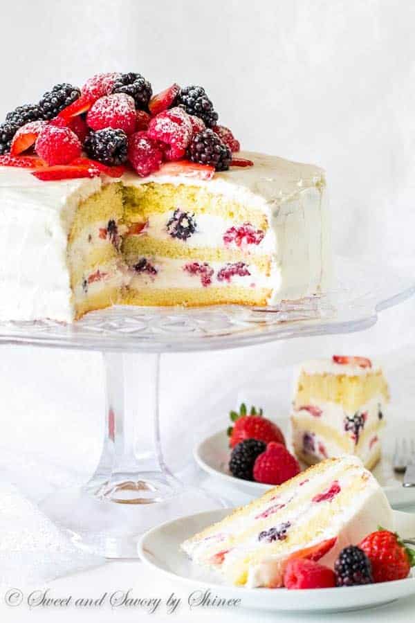 Berry Chantilly Cake | i am baker