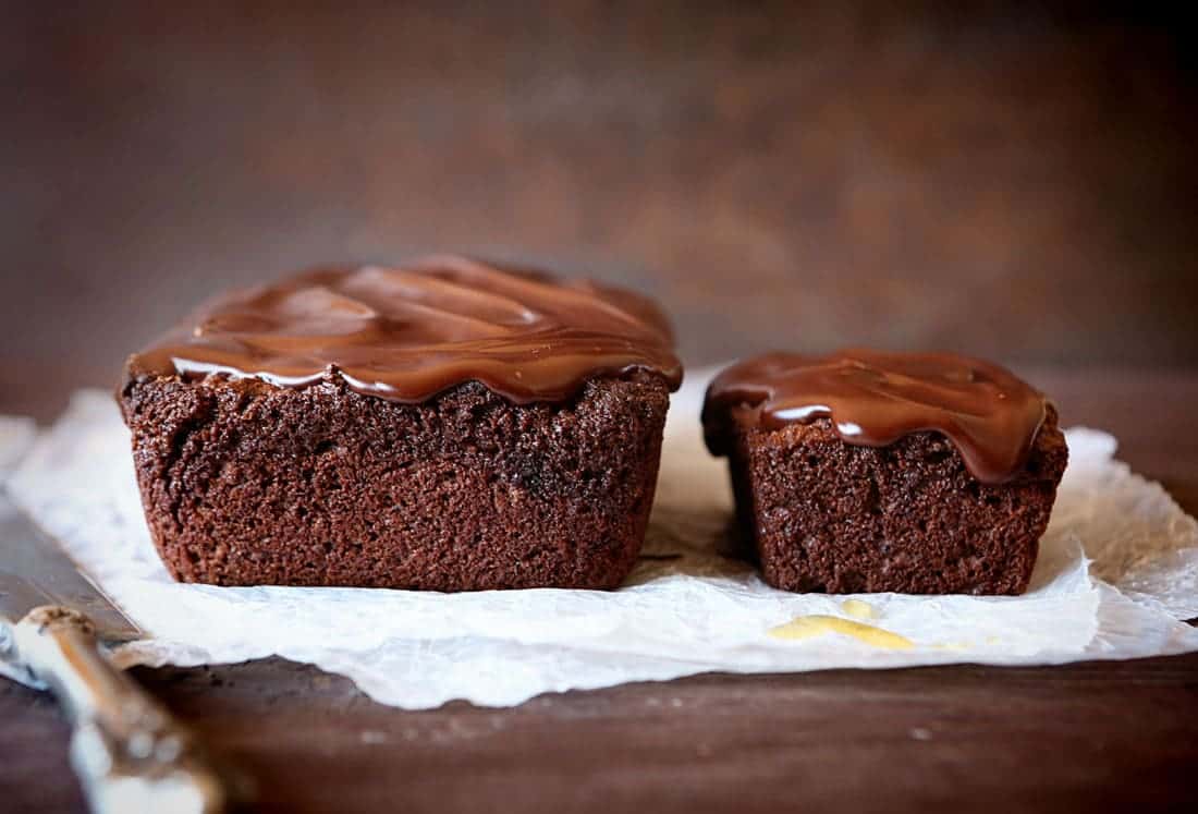 {Giant and Mini} Skinny Chocolate Peppermint Quick Bread i am baker