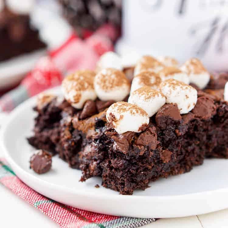 Hot Chocolate Dump Cake i am baker