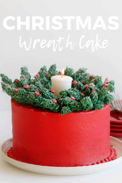 Christmas Wreath Cake - i am baker