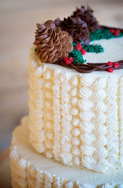 Cable Knit Sweater Cake - i am baker