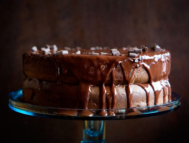 Black Cocoa Chocolate Espresso Cake - The Sugar Coated Cottage