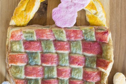 Catch the easy VIDEO on how to do multi-colored pastry lattice!
