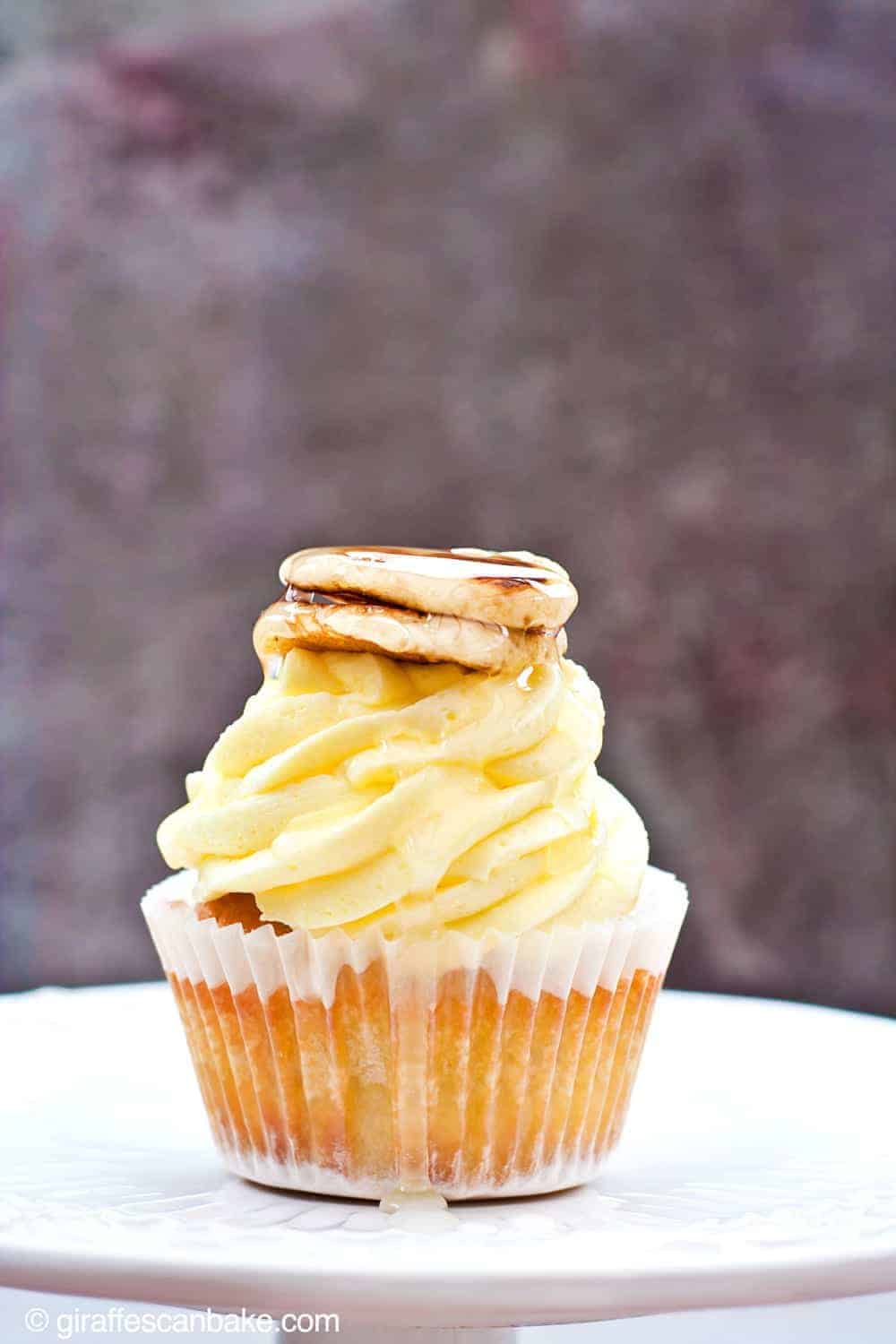 Pancake Cupcakes with Lemon Buttercream Frosting  i am baker