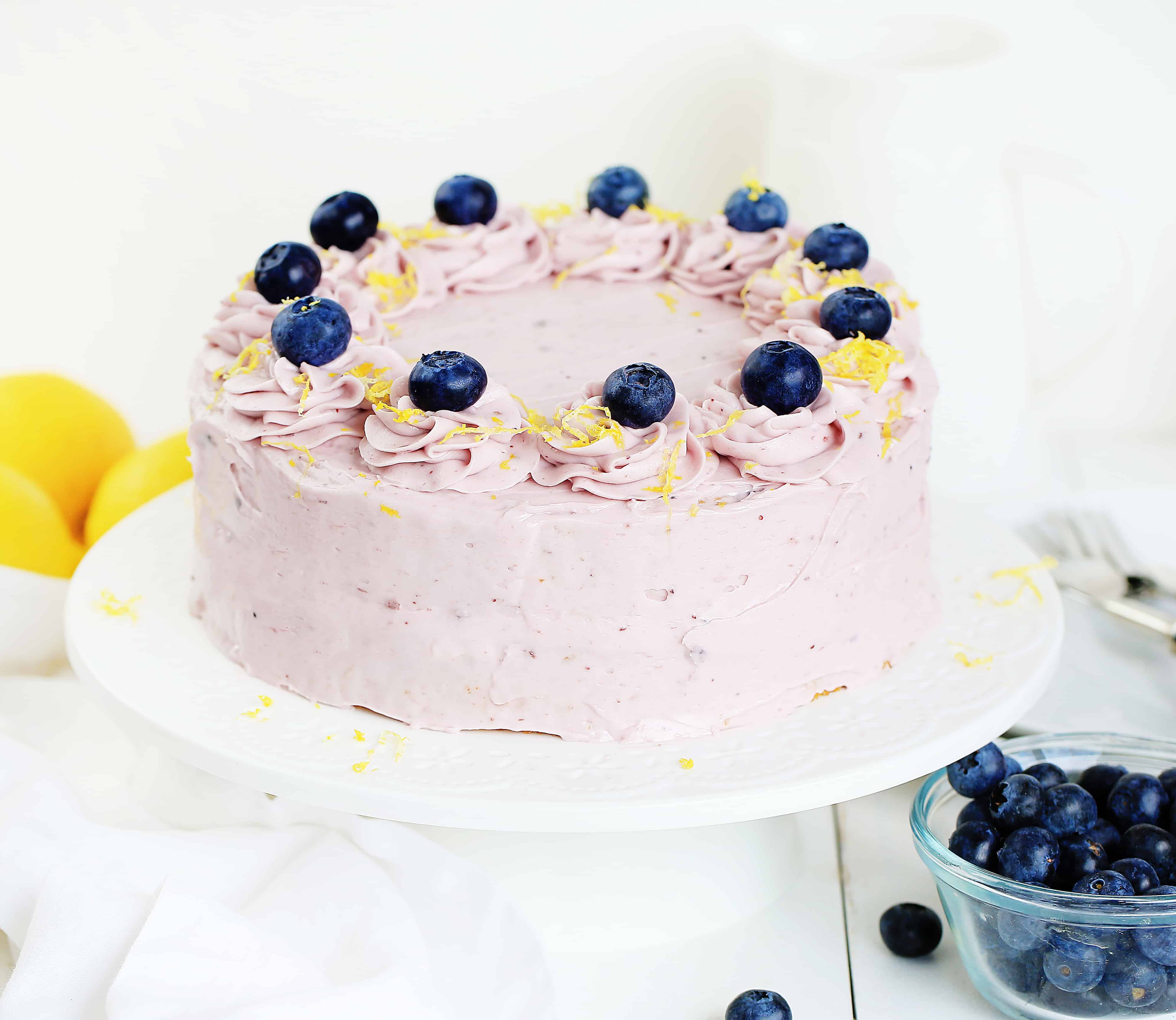 Whole Blueberry Lemon Soda Cake