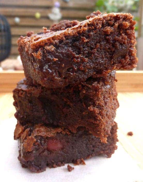 Ridiculously Gooey Milk Chocolate Cherry Brownies i am baker