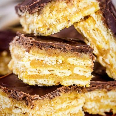 Layers and layers of toffee cracker deliciousness!