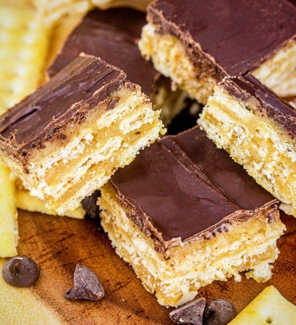 Layers and layers of toffee cracker deliciousness!