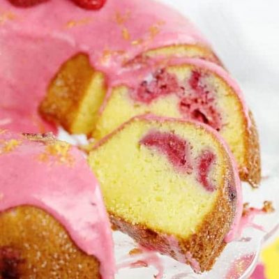 Lemon-Raspberry Swirl Bundt Cake