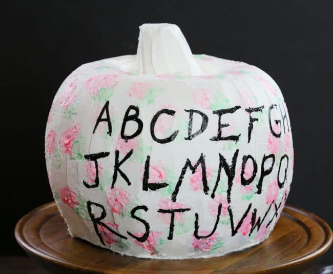 Painted on letters for a Stranger Things inspired cake!