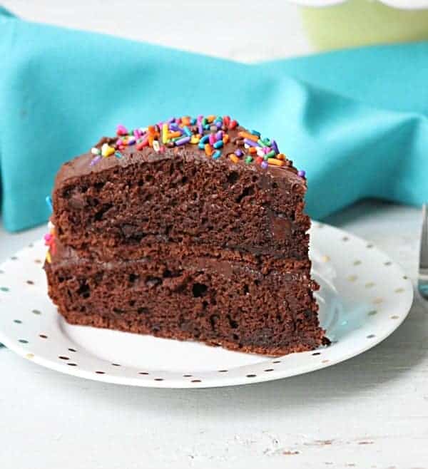 Double Chocolate Fudge Layer Cake i am baker