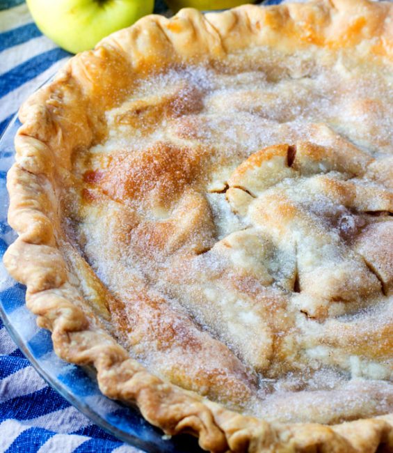 This BOOZY Caramel Apple Pie is for adults only!