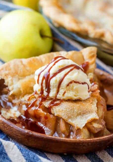 This BOOZY Caramel Apple Pie is for adults only!