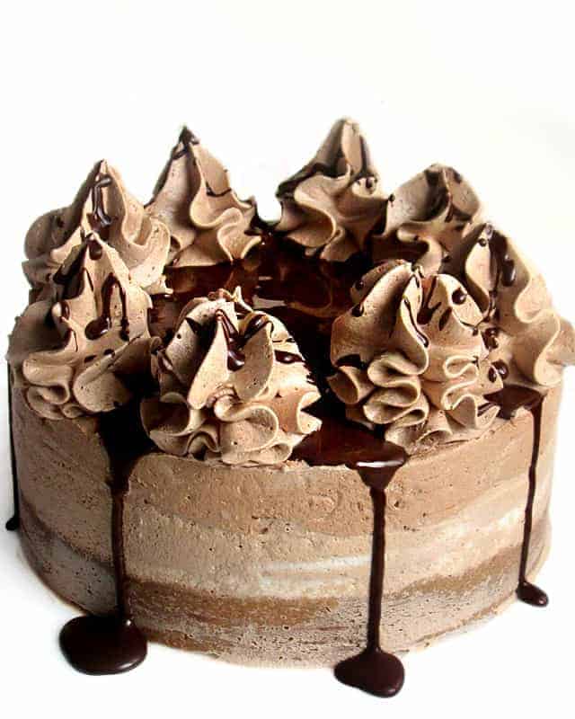 NO-BAKE NOUGAT CHOCOLATE CAKE | i am baker