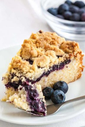 Blueberry Coffee Cake - i am baker