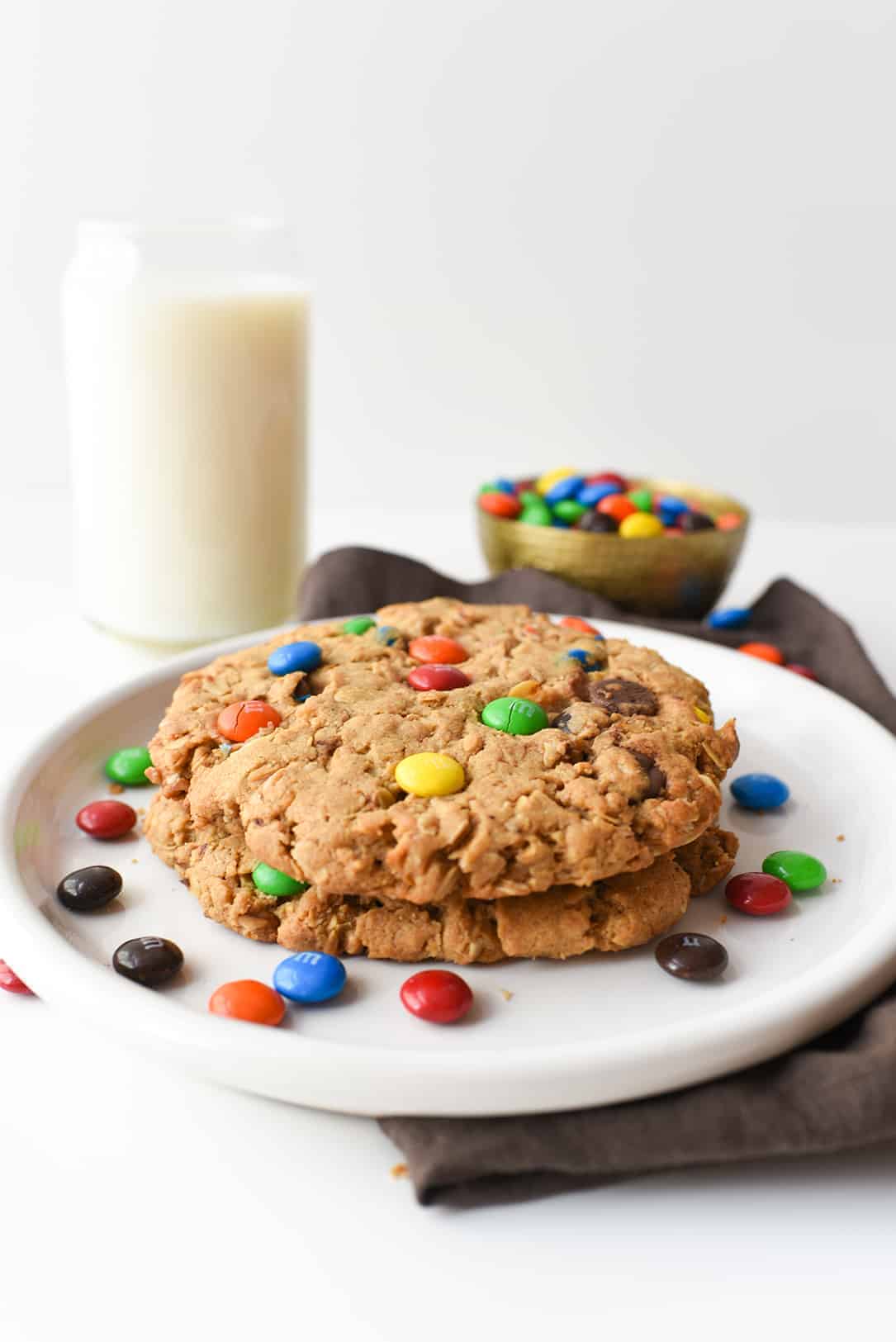 Giant M&M Cookie - Mom Loves Baking