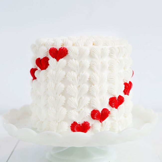 Buttercream Heart Cake